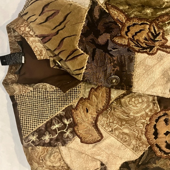 Indigo Moon Multi Print neutral patterned jacket - Picture 6 of 13